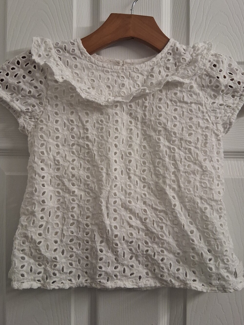 Koalakids White Eyelet Top Size 6